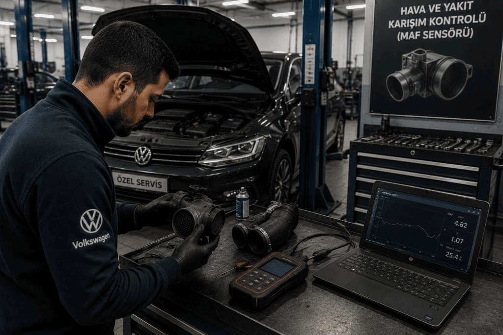 hava ve yakıt karışım kontrolü maf sensörü